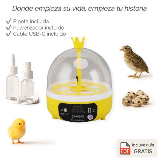 Tu primera incubadora para ver nacer una vida